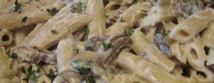 Penne with Mushroom Sauce