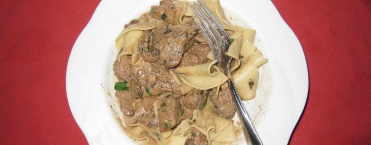 Beef Tenderloin Stroganoff