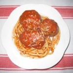 Bucatini and Meatballs