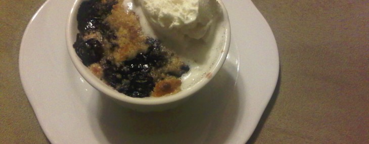 No-Share Blueberry Buckle