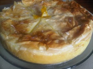 Galaktoboureko Pie