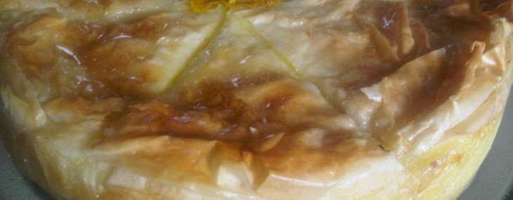 Greek Phyllo and Custard Pie (Galaktoboureko)