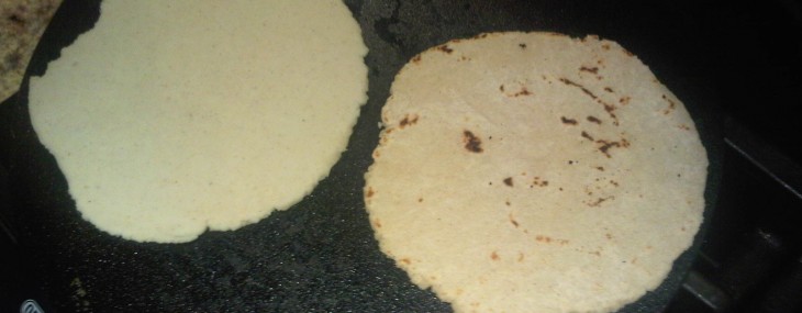 Super Simple Homemade Corn Tortilla