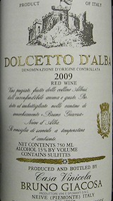 2009 Bruno Giacosa Dolcetto D’Alba