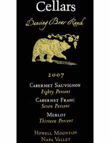 2007 Cakebread Dancing Bear Ranch Cabernet Sauvignon