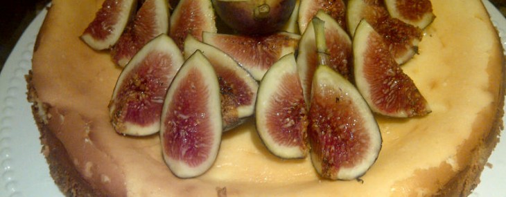 Heavenly Cheesecake with Bruléed Figs