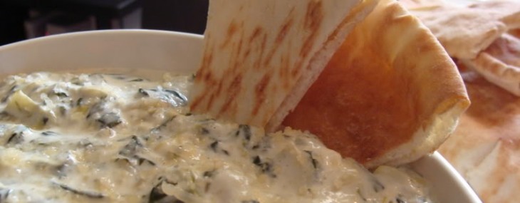 Hot Spinach, Artichoke and Cheese Dip