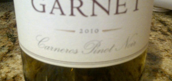 2010 Garnet Carneros Pinot Noir