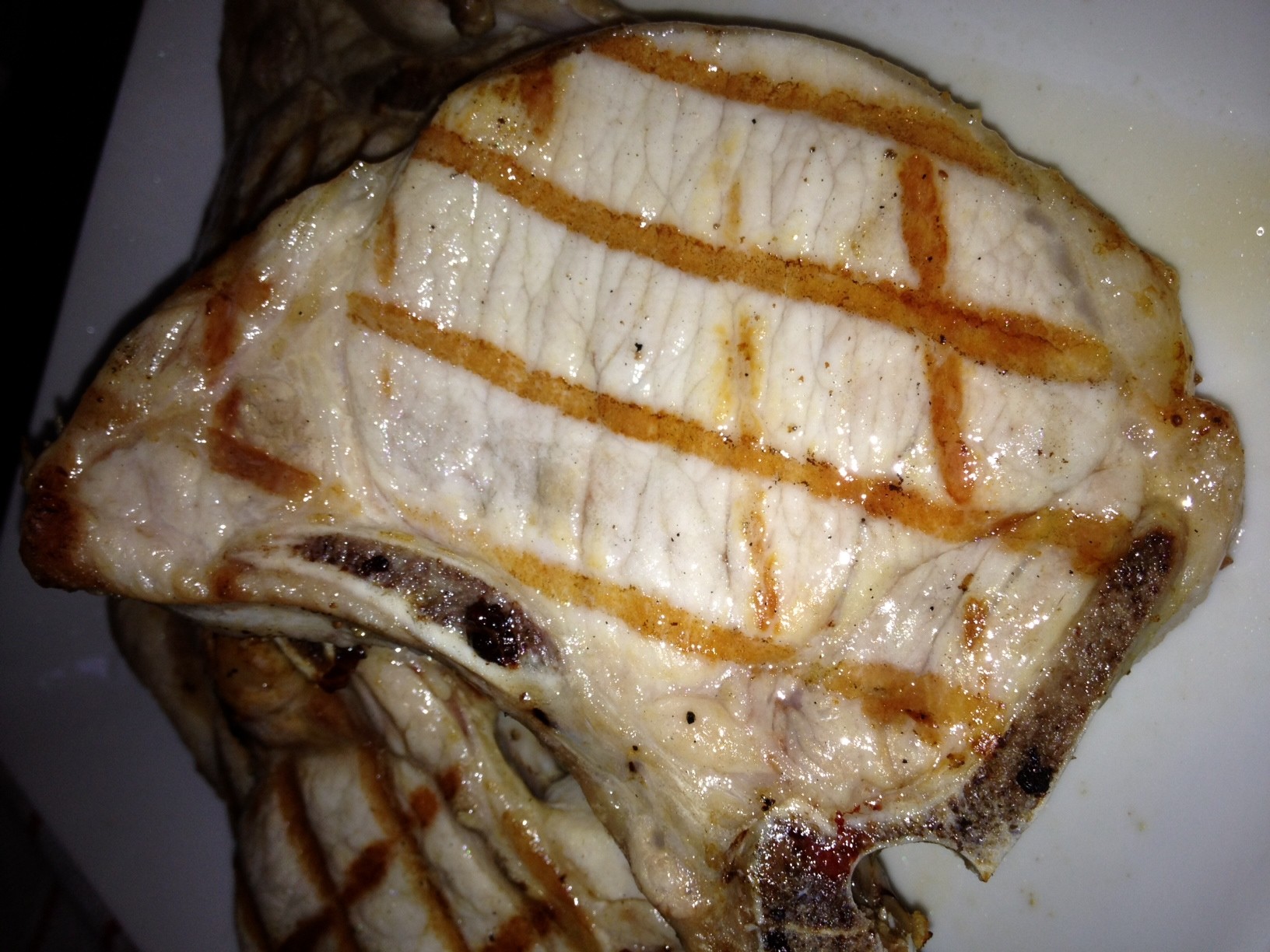 Grilled Brined Pork Chops