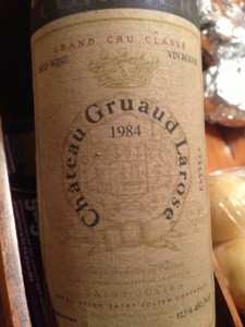 1984 Chateau Gruaud Larose