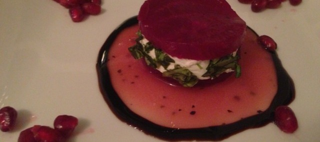 Beet and Herbed Goat Cheese Salad