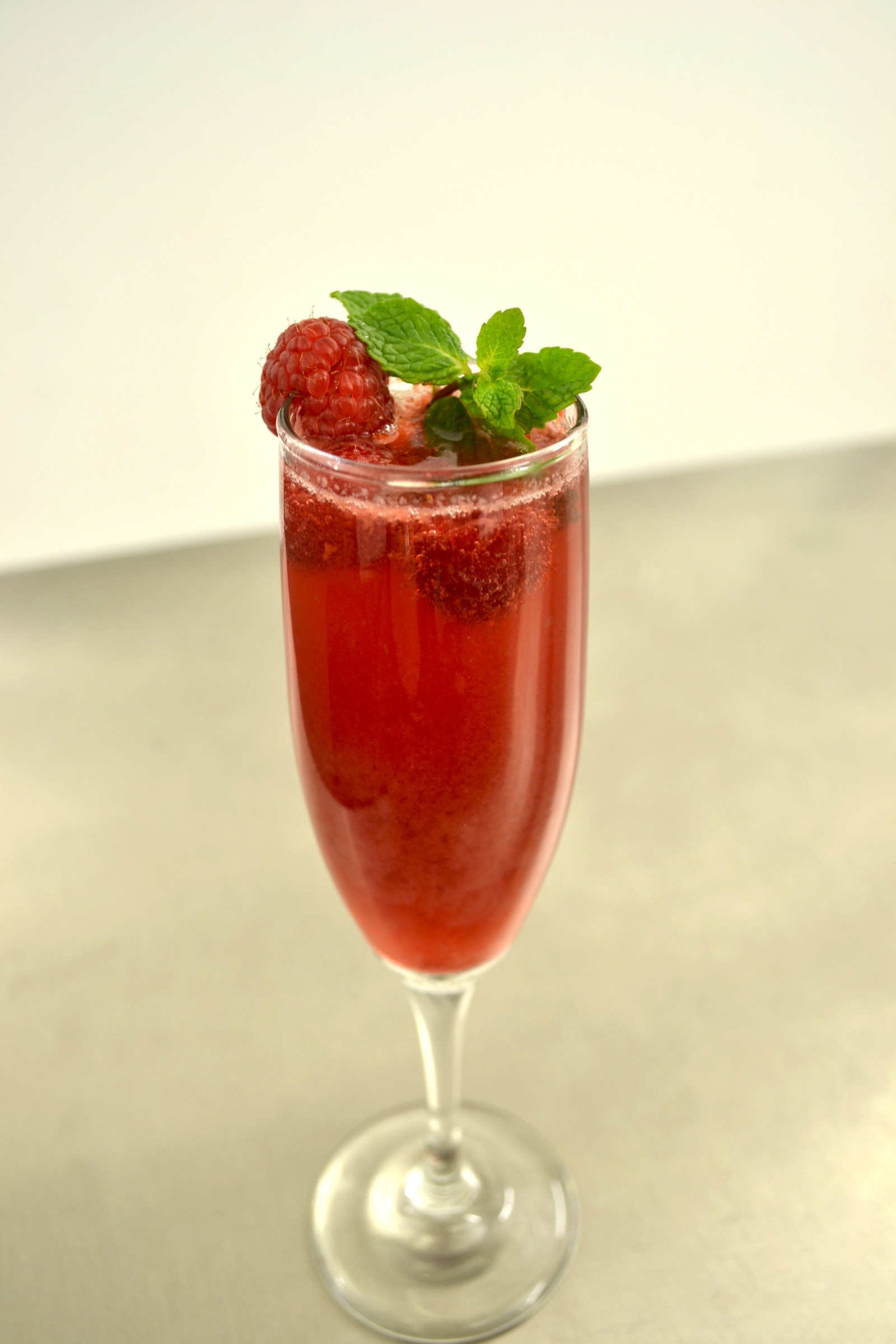 Raspberry Mint Bellini