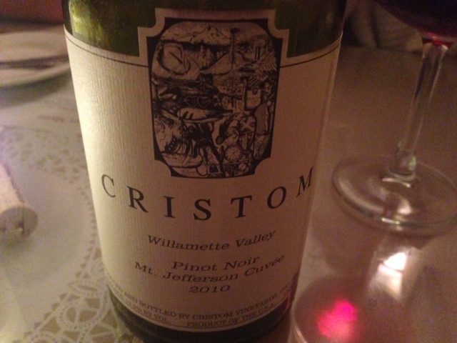 2010 Cristom Pinot Noir Mount Jefferson Cuvee