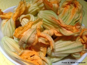 Zucchini blossoms