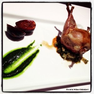 Roasted Quail with Black Figs 