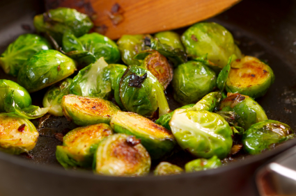 Easy Roasted Brussels Sprouts with Bacon