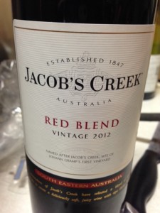 2012 Jacob’s Creek Red Blend