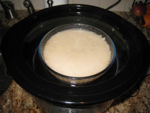Oatmeal Cooking in Crockpot