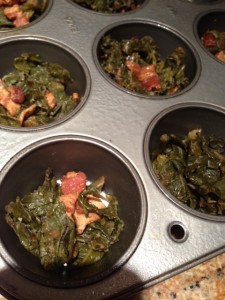 Collards in Pan