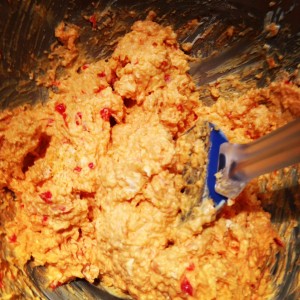 Pimento Cheese Stirring