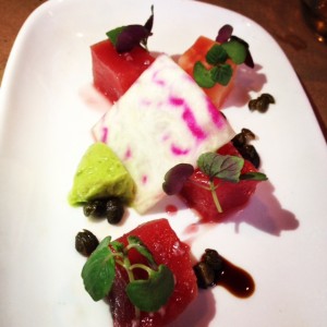 Tuna and Beet Amuse