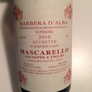 2010 Mascarello Barbera D'Alba