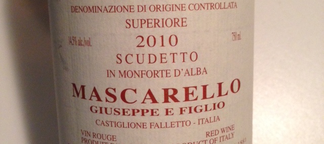 2010 Giuseppe Mascarello Barbera D’Alba