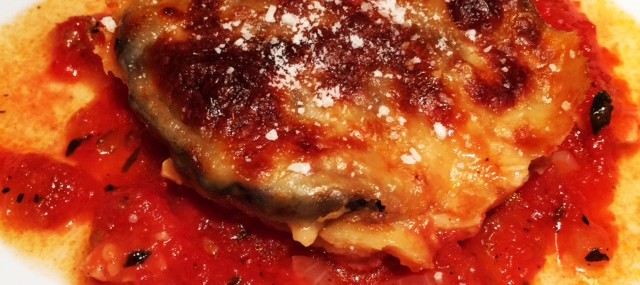 Almost Guilt-Free Individual Eggplant Parmesan