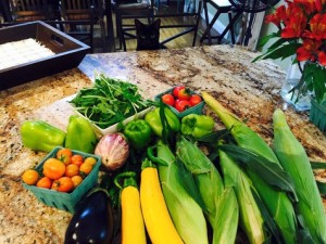 Kitten Drooling Over my CSA Box