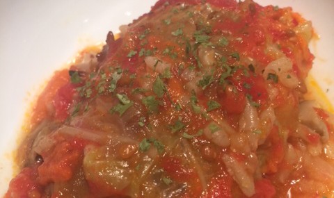 Slow Cooker Vegetarian Stuffed Cabbage