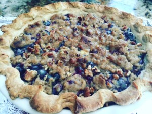 Blueberry Streudel Pie