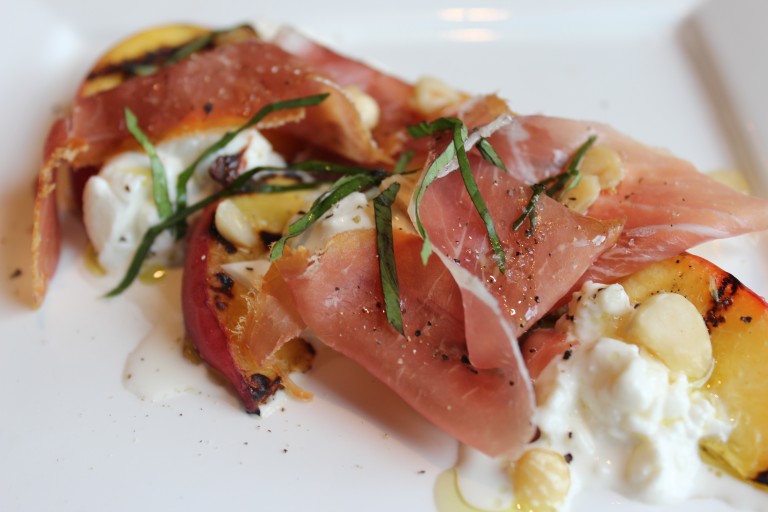 Spuntino Grilled Peach and Burrata Food & Wine Chickie Insider