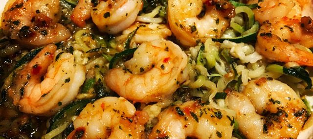 Zoodles Shrimp Scampi