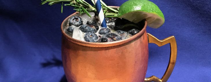 Blueberry & Rosemary Greek Mule