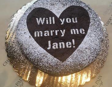 Popping the Question with Cake