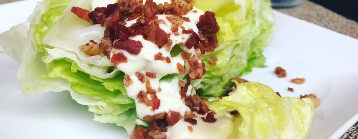 Easy Wedge Salad with Blue Cheese Dressing