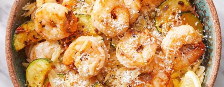 Calabrian Shrimp and Orzo