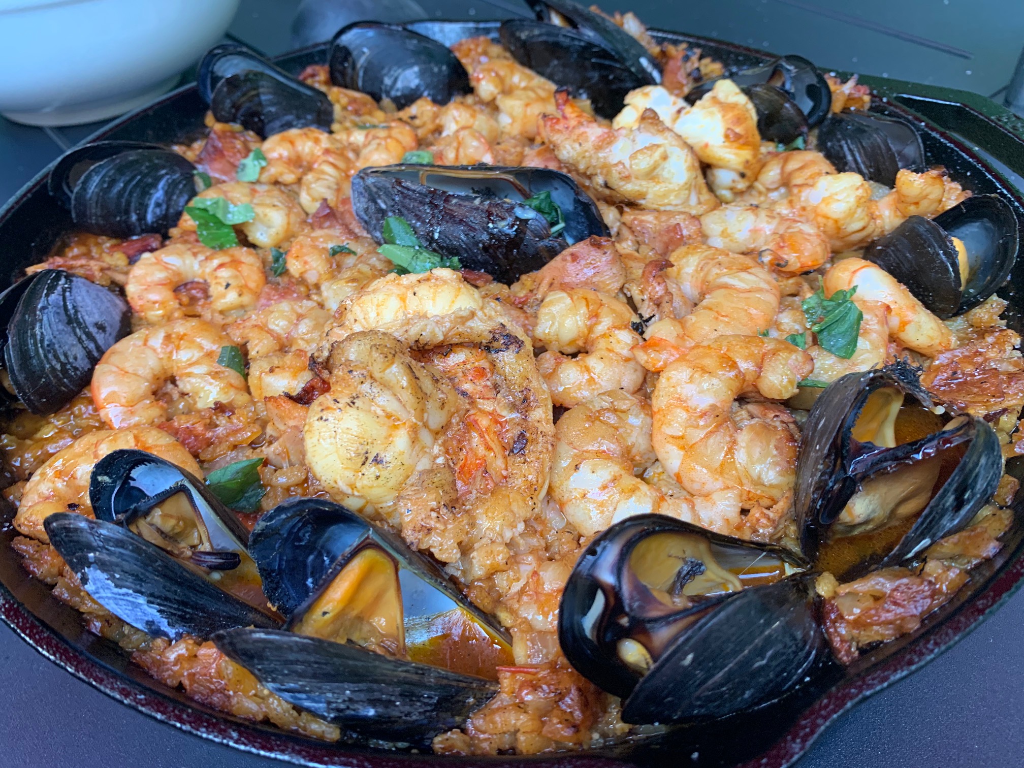 Grilled Paella Food & Wine Chickie Insider