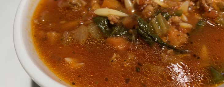 Hearty Sausage and Orzo Soup