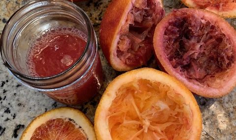 Blood Orange Whiskey Sour