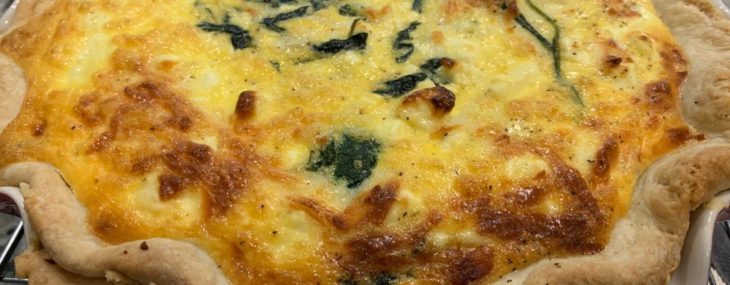 Mediterranean Spinach and Feta Quiche